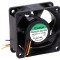 Ventilator axial DC 24V 60x60x25mm 61,16m3/h 44dBA cu bilă