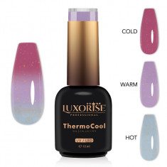 Oja Semipermanenta Termica 3 Culori LUXORISE ThermoCool - Royal Glimmer 10ml