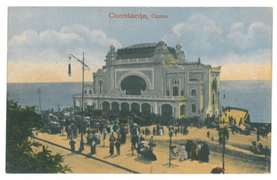 4388 - CONSTANTA, Casino, Romania - old postcard - unused - 1918 foto
