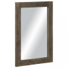 Gossi oglinda de baie gri 50x3x70 cm lemn masiv de mango