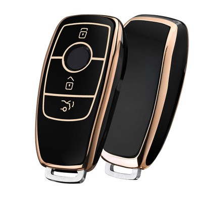 Husa Cheie Auto, Rqiurpn, TPU Moale, Protectie Completa, Compatibila Mercedes Benz Clasa A C E A200L C260L foto