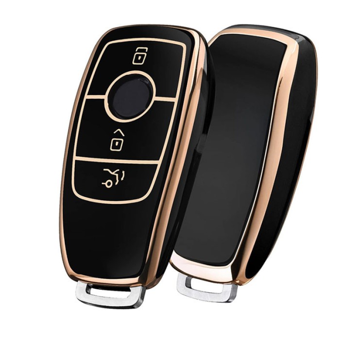 Husa Cheie Auto, Rqiurpn, TPU Moale, Protectie Completa, Compatibila Mercedes Benz Clasa A C E A200L C260L