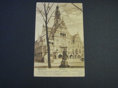 Carte poștală veche Germania &amp;ndash; Bielefeld Rathaus (cel mai probabil din perioada 1900&amp;ndash;1940) foto