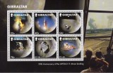 GIBRALTAR 2019 SPATIU COSMOS PRIMUL PAS PE LUNA, Nestampilat