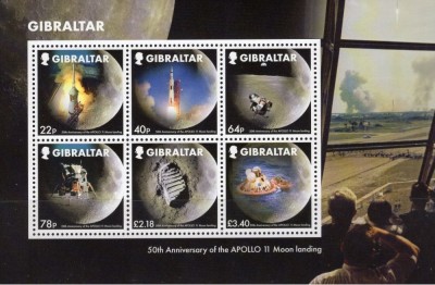 GIBRALTAR 2019 SPATIU COSMOS PRIMUL PAS PE LUNA foto