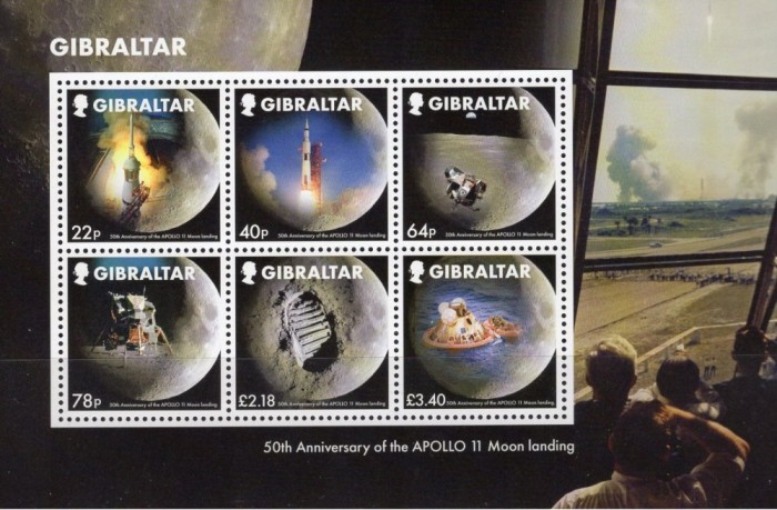 GIBRALTAR 2019 SPATIU COSMOS PRIMUL PAS PE LUNA