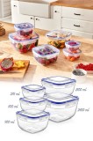 Cumpara ieftin Set 5 cutii de depozitare alimente 30144, Transparent