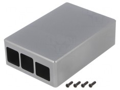 Carcasă Aluminiu Gri pentru Raspberry Pi 4 B
