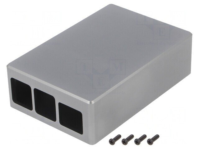 Carcasă Aluminiu Gri pentru Raspberry Pi 4 B