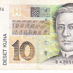 M1 - Bancnota foarte veche - Croatia - 10 kuna - 2012