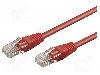 Patch cord Cat 6, U/UTP, conexiune 1:1, 3m, Goobay - 68411