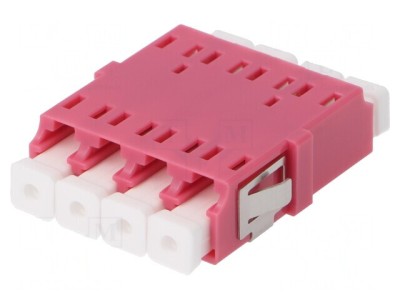 Conector Fibră Optică Quad Multimod LC Mamă foto