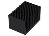 Radiator Extrudat cu Aripioare Negre 50x75x45mm