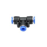 Mufa rapida T redusa pentru furtun 8x6x8 mm, racord pneumatic