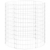 Stalp de gabion, &Oslash;100x100 cm, otel galvanizat, circular