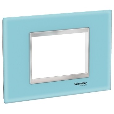 Rama Ornament 3M sticla Schneider Eazy Styl albastru crom LMR7913038