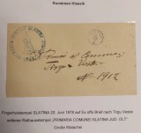 Romania 1878 - Scrisoare circulata SLATINA-TIRGOVISTEA