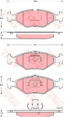 Set placute frana,frana disc FIAT ALBEA (178) (1996 - 2009) TRW GDB1533 foto