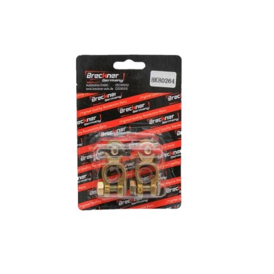 Set 2 borne baterie auto Breckner, material cupru, CU++, cu piulita fluture, BK80264 foto