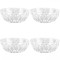 Set boluri, 4 piese, 180 ml, Plastic, Transparent