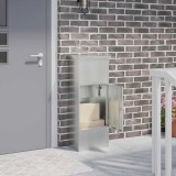 vidaXL Cutie pentru colet Negru 44,5 x 29 x 110,5 cm Oțel Galvanizat 874931