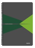 Caiet de birou Leitz Office A4 coperta carton cu spira 90 file matematica verde