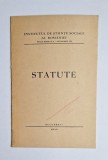 Statute &ndash; Institutul de Științe Sociale al Rom&acirc;niei, București, 1940