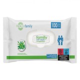 șervețele Umede Fiorevita, Family, Aloe Vera și Vitamina E, Capacitate 100 Bucăți