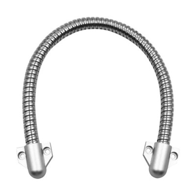 Set legatura flexibila din inox, capete din plastic argintiu, 400 x 9 mm CSL-400-2A foto