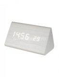 Desteptator digital LED, alb, lemn HOME OC 07