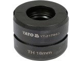 YATO Capat de presare pentru inele interschimbabile, TH18 mm compatibile cu YT-21735