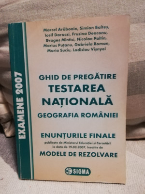 Ghid pregatire pentru testarea nationala - Geografia Romaniei foto