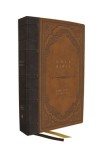 KJV Bible, Giant Print Thinline Bible, Vintage Series, Leathersoft, Brown, Red Letter, Comfort Print: King James Version: King James Version