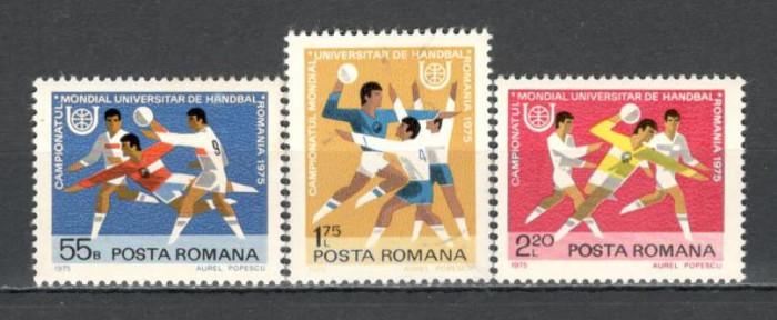 Romania.1975 C.M. universitar de handbal YR.580