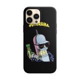 Husa compatibila cu Apple iPhone 11 Pro model Bender Futurama, Silicon, TPU, Viceversa