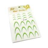 Set de 4 unități: Stickere tip slider design french-ombr&eacute; #1943