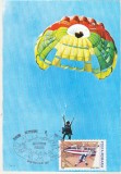 bnk fil Maxima aviatie Cupa UTC - Parasutism aeronava - Concurs international de parasutism Iasi 1987 - corespondenta parasutata