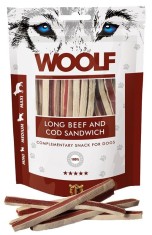 WOOLF Long Beef and Cod Sandwich 100 g foto