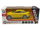 Macheta metal Mercedes C class coupe galben 1:43 sunet si lumini