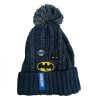 Caciula Copii Batman Albastra cu Pompom, 10 Ani, Acril 100%