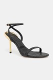 Aldo sandale de piele URSULAHEEL culoarea negru, 14008289
