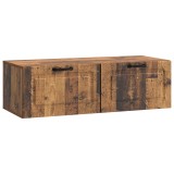 vidaXL Oglindă TV montată pe perete Lemn vechi 98 x 41 x 30 cm 899383