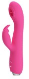 Vibrator Rachel Vibrating&amp;Licking Silicon Roz 20 cm