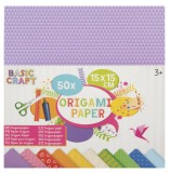 Hartie origami 15 x 15 cm, 50 file, Grafix