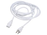 Cablu IEC C13 mamă NEMA 5-15 (B) 5m alb LIAN DUNG 3x0,75mm&sup2; PVC