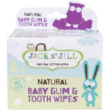 Jack N&rsquo; Jill Natural Șervețele umede pentru a proteja dintii si gingiile 25 buc