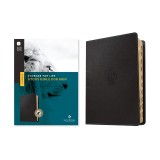 NLT Courage for Life Study Bible for Men (Leatherlike, Onyx Lion, Indexed, Filament Enabled)