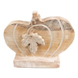 Cumpara ieftin Dovleac decorativ lemn maro 29x6x22 cm