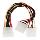 Cablu adaptor Intern PC sursa Molex tata - 2x Molex mama 0.15m Valueline