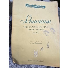 Partitura, Trei sonate de pian pentru tineret, Op.118 - Schumann